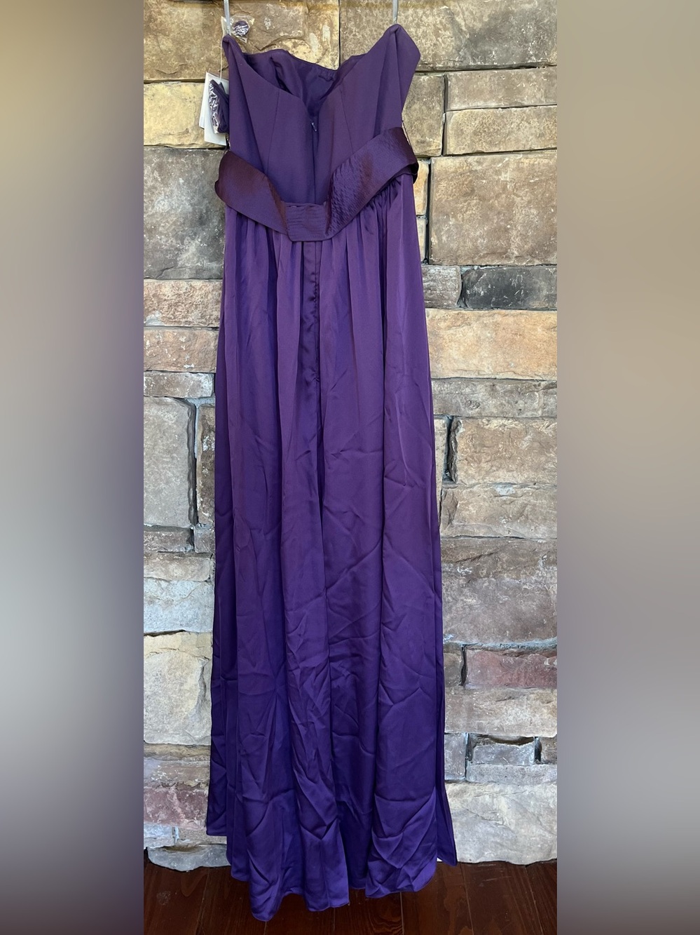 White by Vera Wang Amethyst Strapless Gown Size 4 NWT - Picture 3 of 13